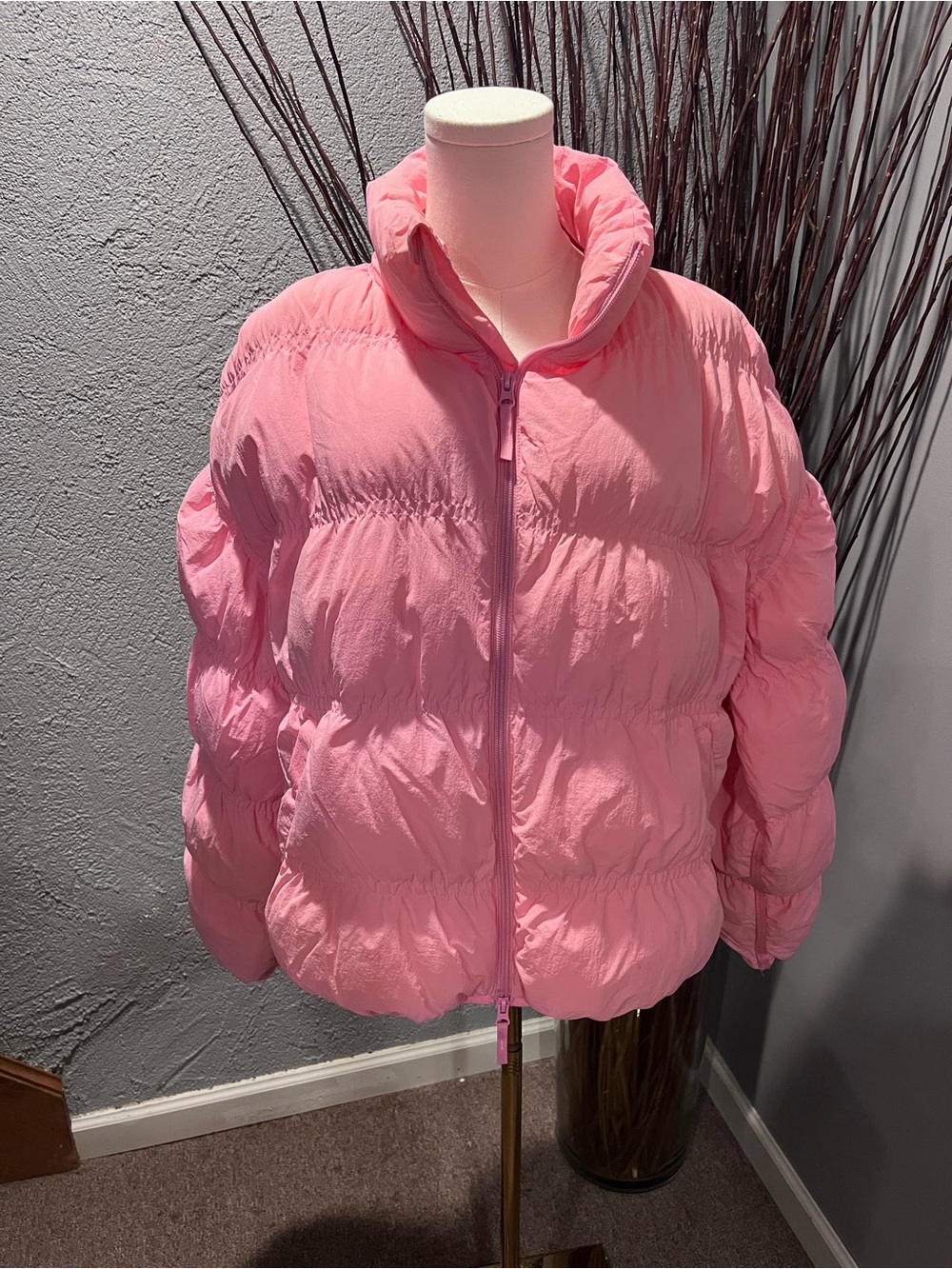 🌸JOY LAB PINK PUFFER JACKET SIZE MEDIUM🌸 - Picture 2 of 5